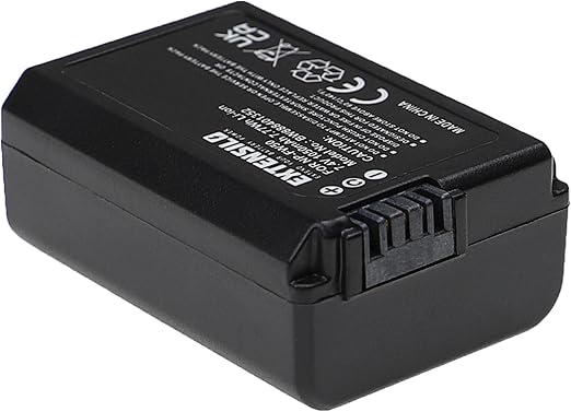 EXTENSILO batteria sostituisce Sony NP-FW50 per fotocamera digitale DSLR (1050mAh, 7,4V, Li-Ion)