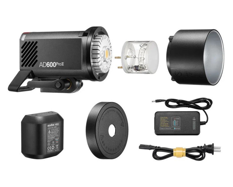 Godox Witrso AD600Pro II Flash da Studio a Batteria 600W, Batteria Li-Ion, Attacco Bowens