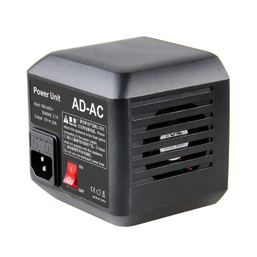 Godox AD-AC Adattatore Batteria Alimentatore da Rete per Godox AD600 e Quadralite Atlas