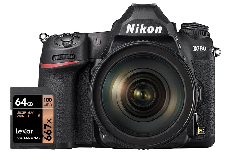 Nikon Fotocamera D780 + AF-S 24-120 f4/G ED VR + SD 64GB Lexar Pro 667x - GARANZIA NITAL 4 ANNI ITALIA