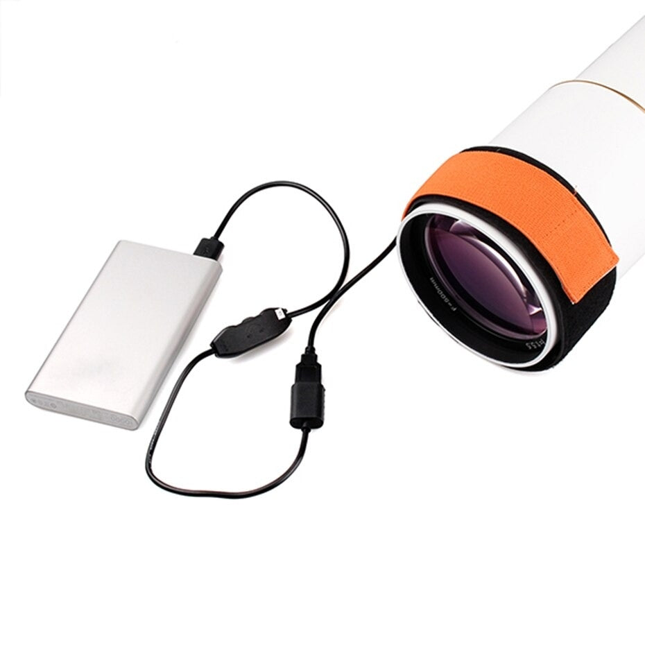 Take TK-USBDH3 Fascia Anti Condensa Dew Heater USB 5V, Lunghezza 40cm, per Obiettivi Diametro Max 130mm