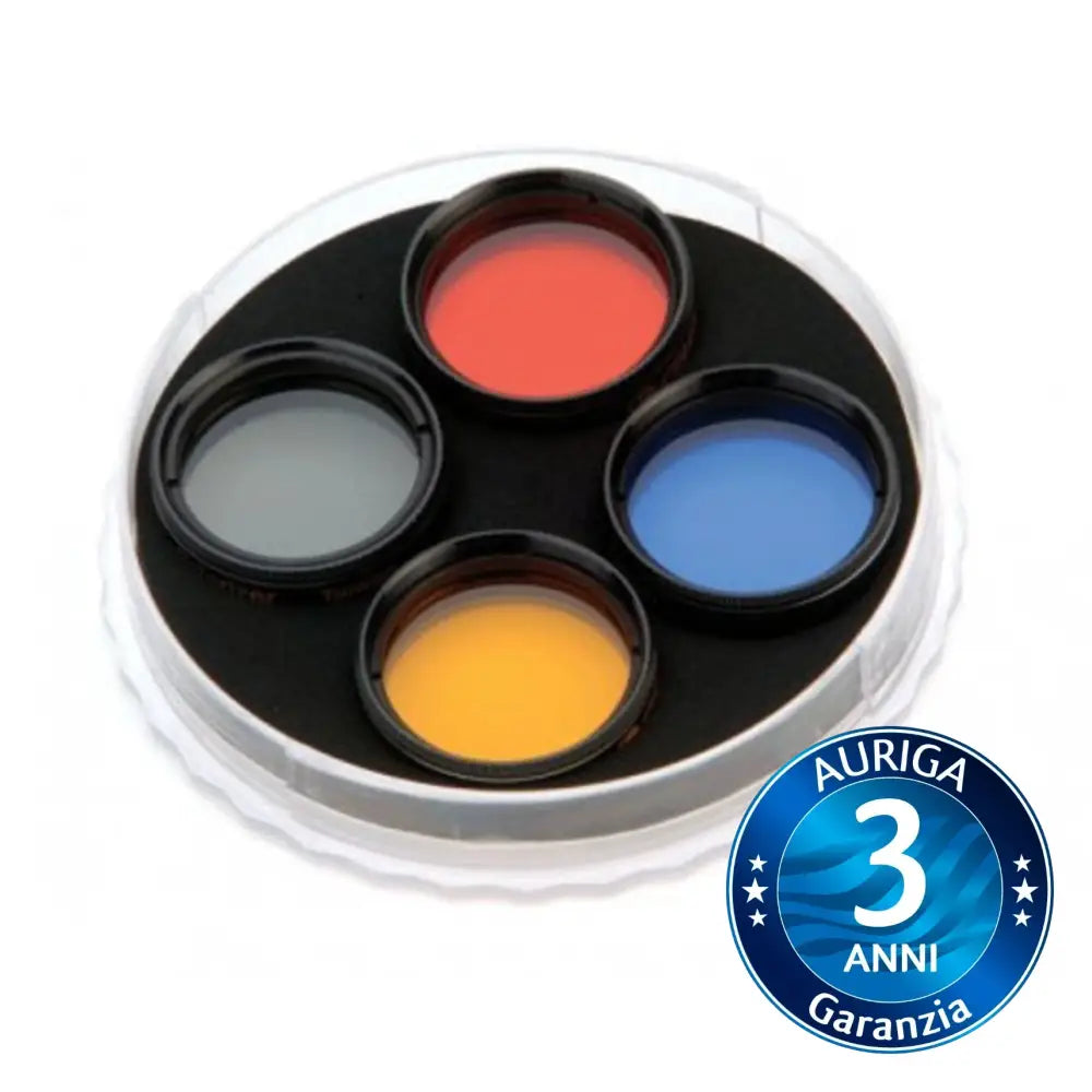 Celestron Set 4 Filtri Colorati (Giallo Arancio Blu Nd96) 31 8Mm