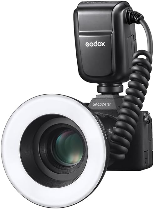 Godox MF-R76S+ Flash ad anello con modalità TTL per fotografia intraorale, flash macro Speedlight