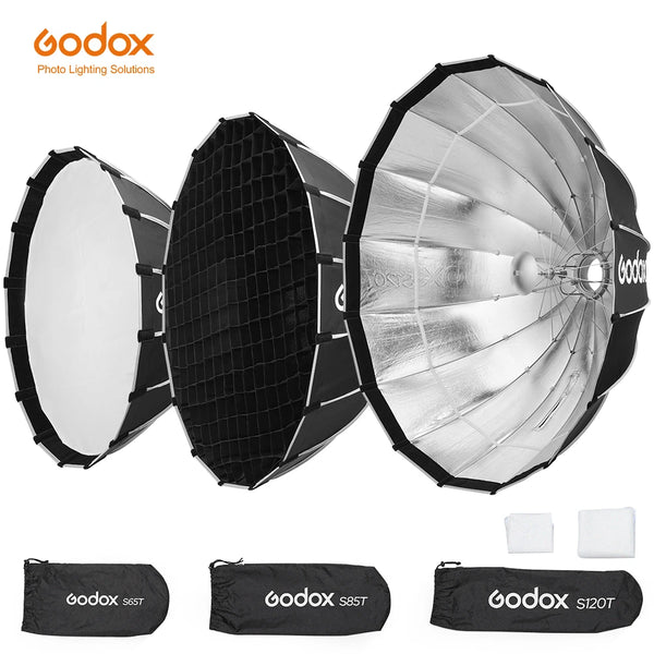 GODOX S65T S85T S120T Softbox a ombrello a sgancio rapido, pieghevole, supporto bowens