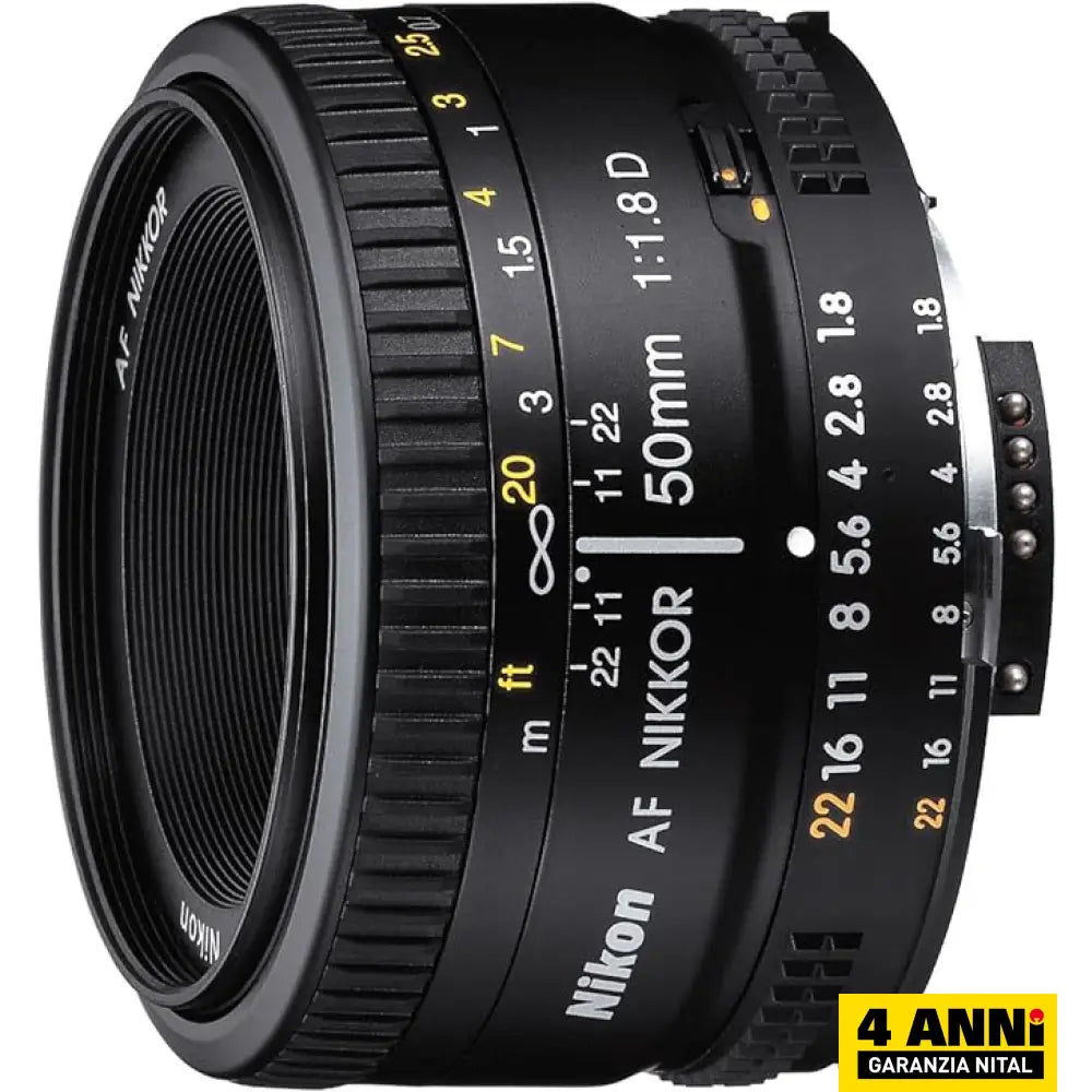 Nikon Obiettivo Af Nikkor 50Mm F/1.8D - Garanzia Nital 4 Anni Italia