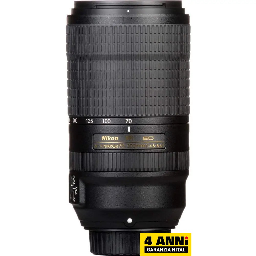 Nikon Obiettivo Af-P 70-300Mm F/4.5-5.6E Ed Vr - Garanzia Nital 4 Anni Italia