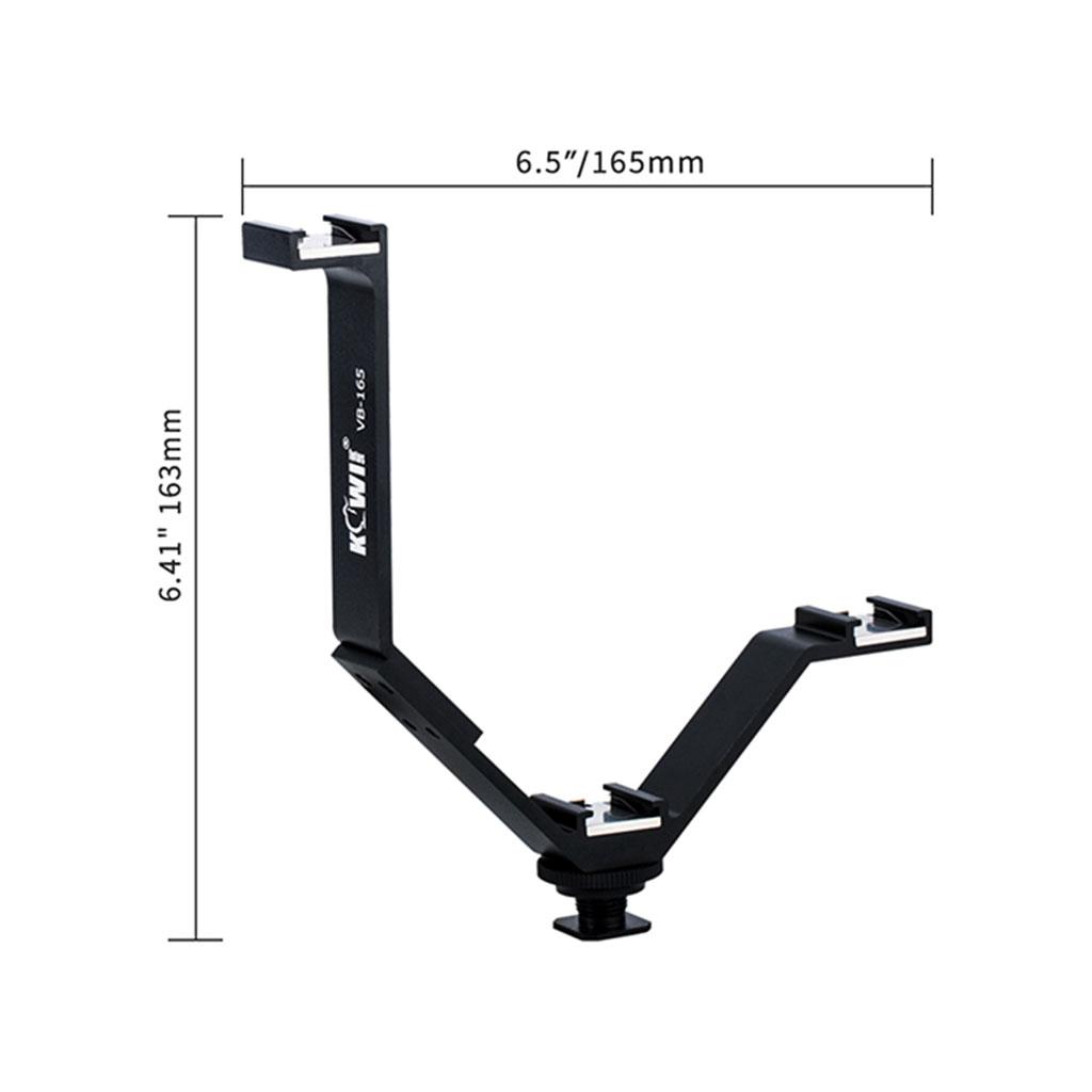 Kiwifot VB-165 Supporto per 3 Accessori da Slitta, 6,5 pol